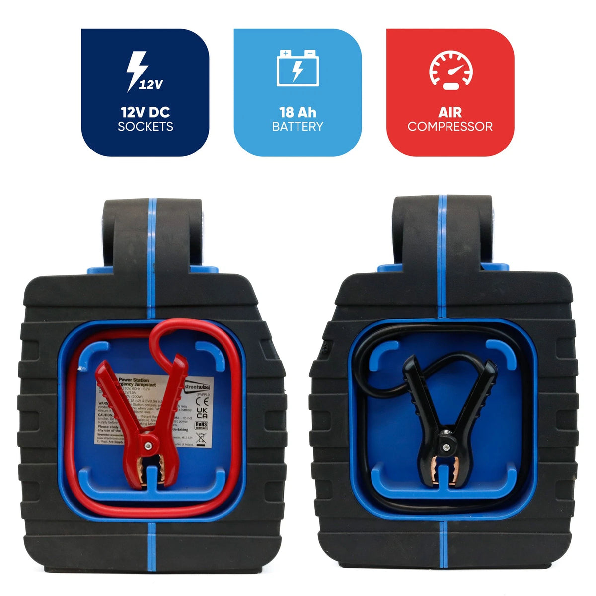 Streetwize Portable Power Pack 12V 900A for Jump Start & Air Compressor (SWPP19)