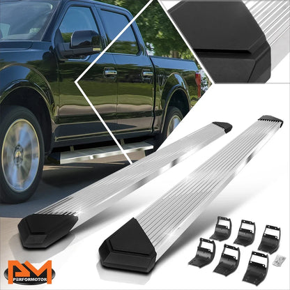 Set of 2 Pleated Step Pad Nerf Bar Running Boards for Ford F150-F350 (2015–2024)