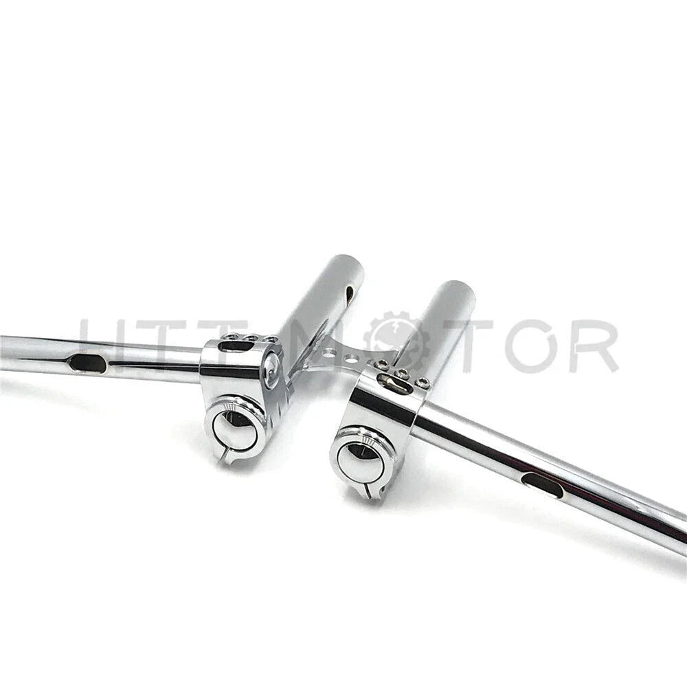 8" Rise Adjustable Clip Splitter Handlebar for Harley Dyna FXR Sportster