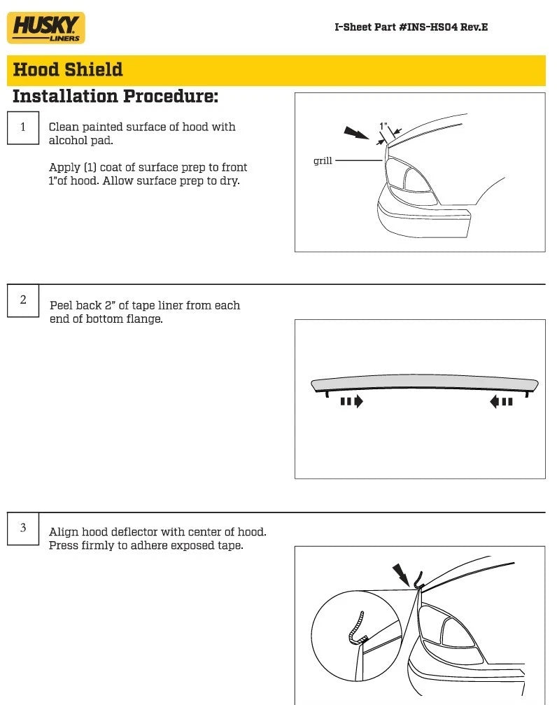 Tape-On BugFlector Hood Protector for Ford Escape (2013–2016) 2815421