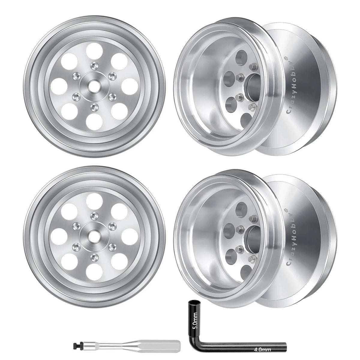1.3' Aluminum Deep Dish Wheel Rims for