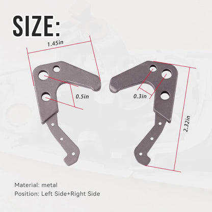 Set of 2 Metal Door Outer Handle Repair Kit for Honda CR-Z (2011–2015)
