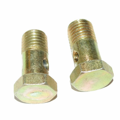 Set of 2 Banjo Bolt 18mm Long Steel for Ford Tractor