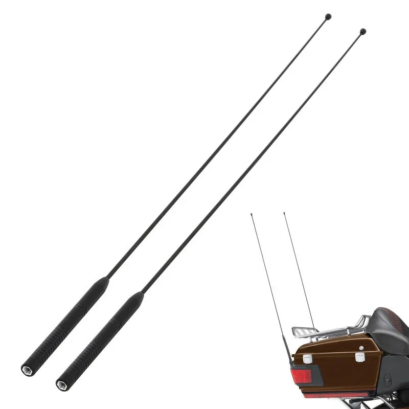 2X AM/FM Antenna for Harley Touring Radio (1986–2022) Rubber