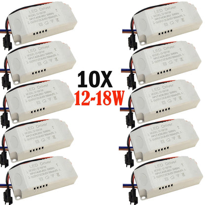 10X LED Driver Transformer Power Supply DC 18W 300mA