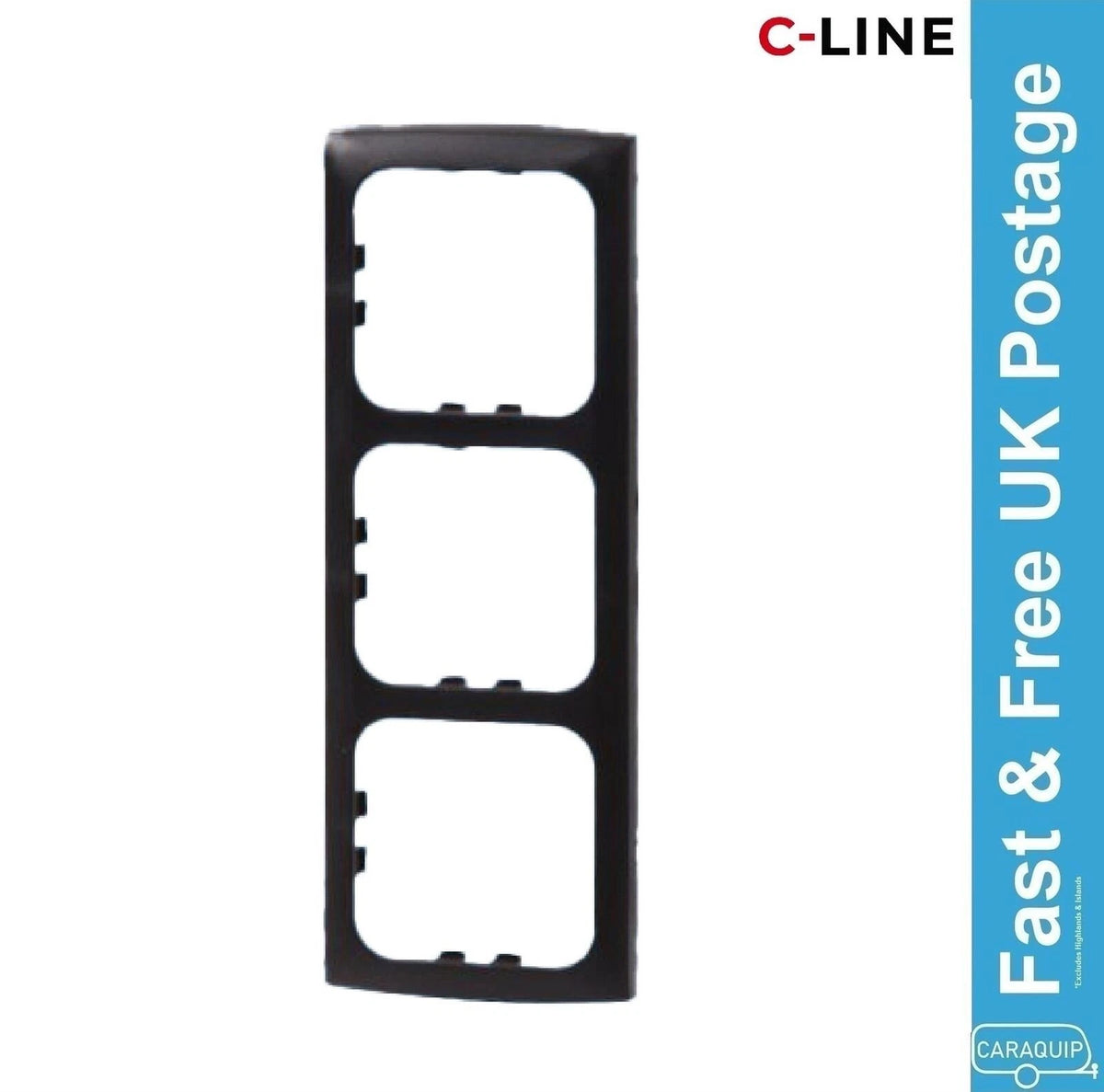 C-Line CS 3 Way Faceplate Surround for Caravan Motorhome Boat (PO493)