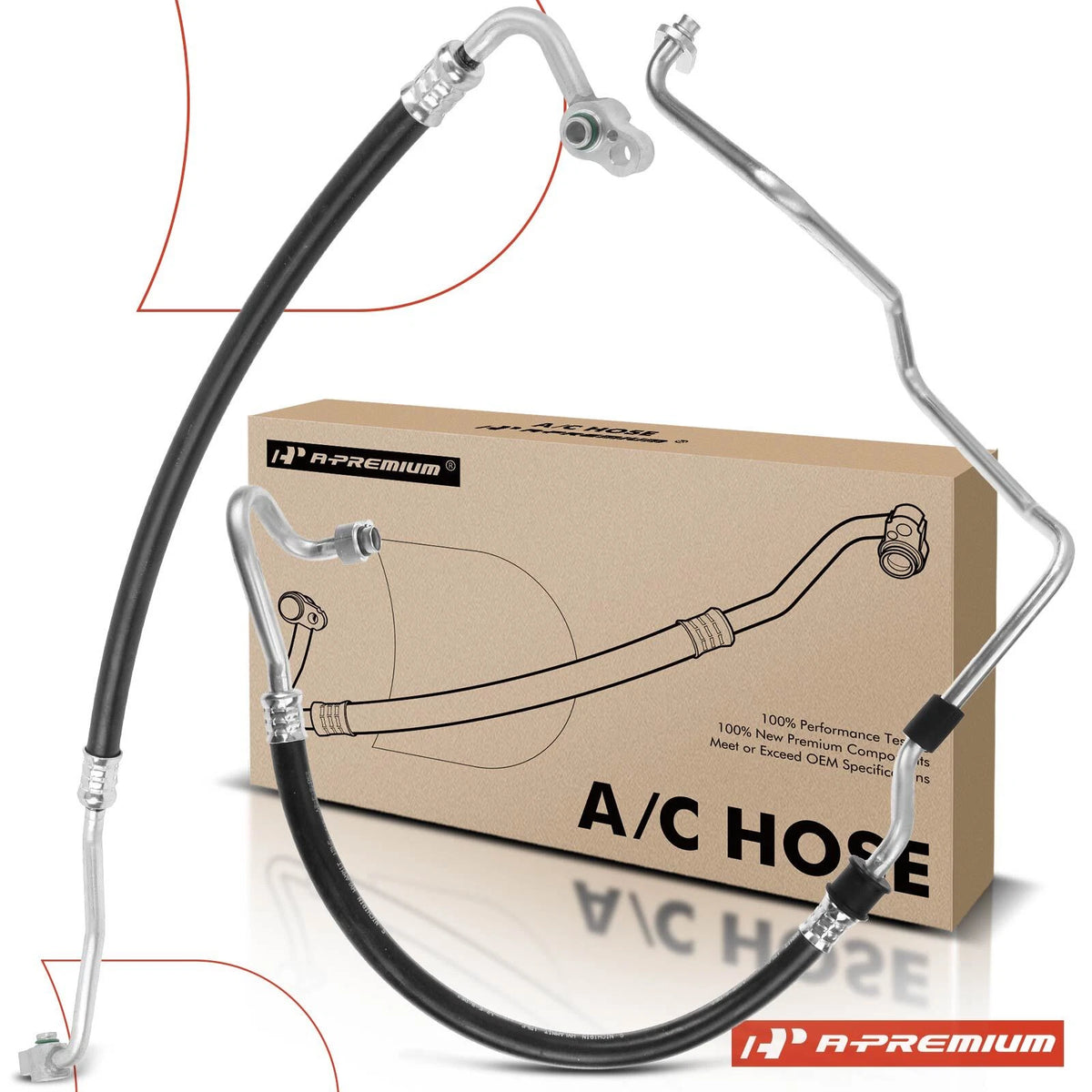 2X A/C Suction & Discharge Line Hose for Mitsubishi Lancer (2002–2007) HA112143C, HA112144C
