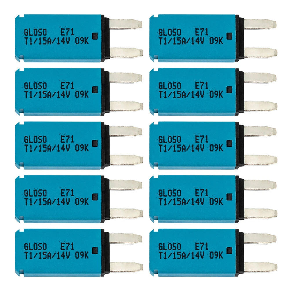 5PC Mini ATM Manual Reset Circuit Breaker Blade Fuse for Car Boat Truck 12V-24V