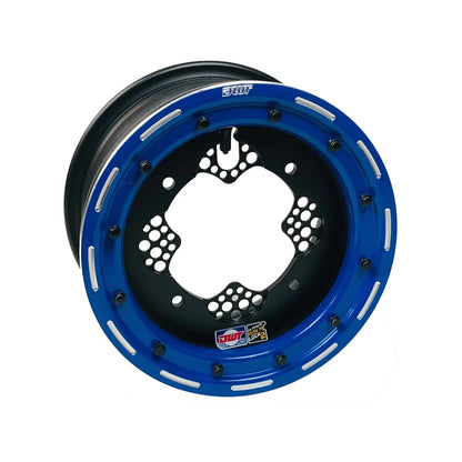 2X DWT ROK'N LOK Front Blue Beadlock Rim Wheel 10" 10x5 4/144 for TRX 300EX 300X (1993–2006)