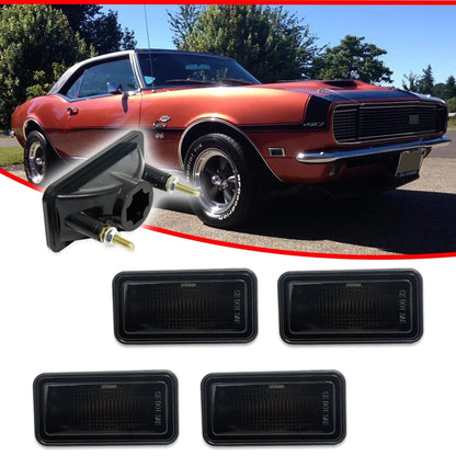 Set of 4 Smoke Side Marker Lamps for 1968 Chevrolet Bel Air C10