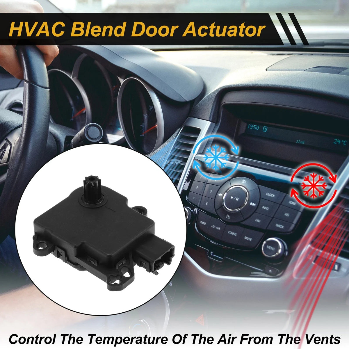 HVAC Heater Blend Door Actuator for Ford Explorer (No.AA5Z19E616B)