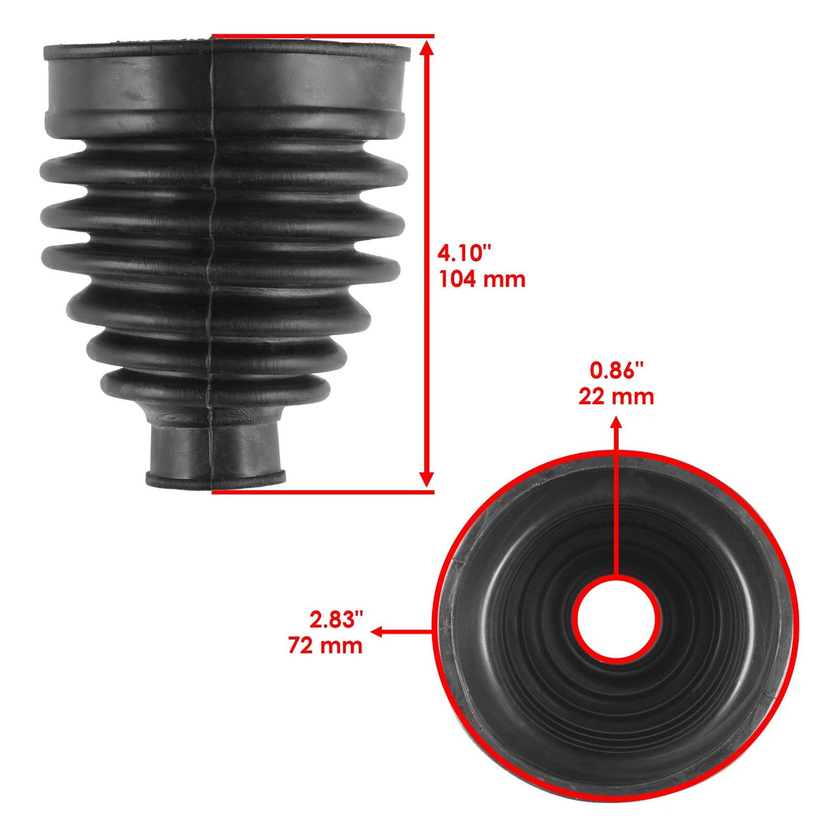 Front Axle Inner Outer CV Boot Kit for Kawasaki Teryx 750 (2009–2013) BO162+BO163