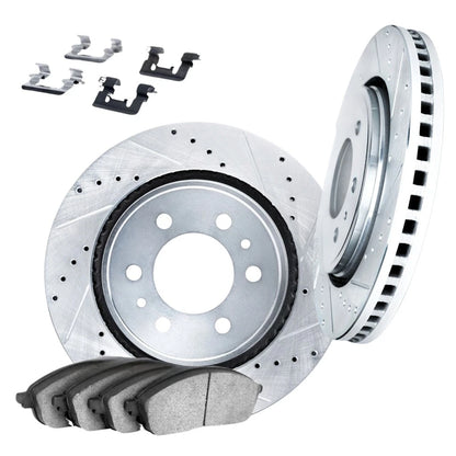 Brake Rotor Set Front for Toyota Land Cruiser (2010–2011) ALX-PAU-DF-7412-76022-CLA3