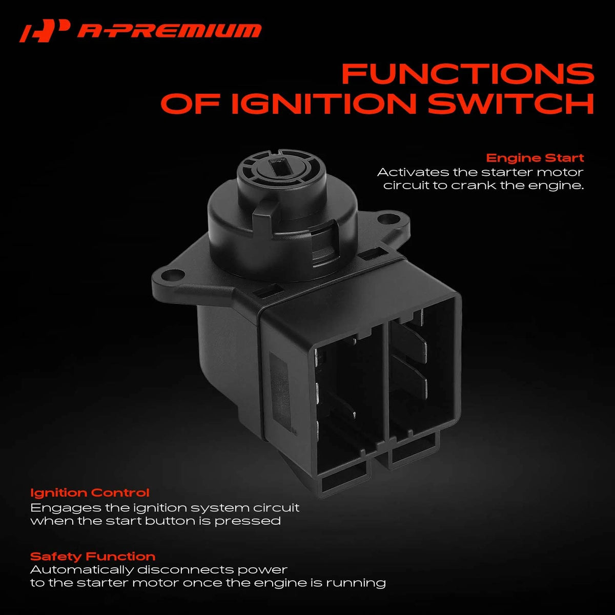 Ignition Starter Switch for Chevrolet Cavalier (26014526, US258)
