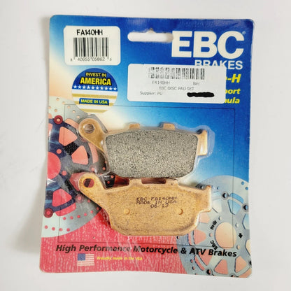 Set of 2 EBC Double-H Sintered Brake Pads for Motorcycle (Multifit FA140HH)