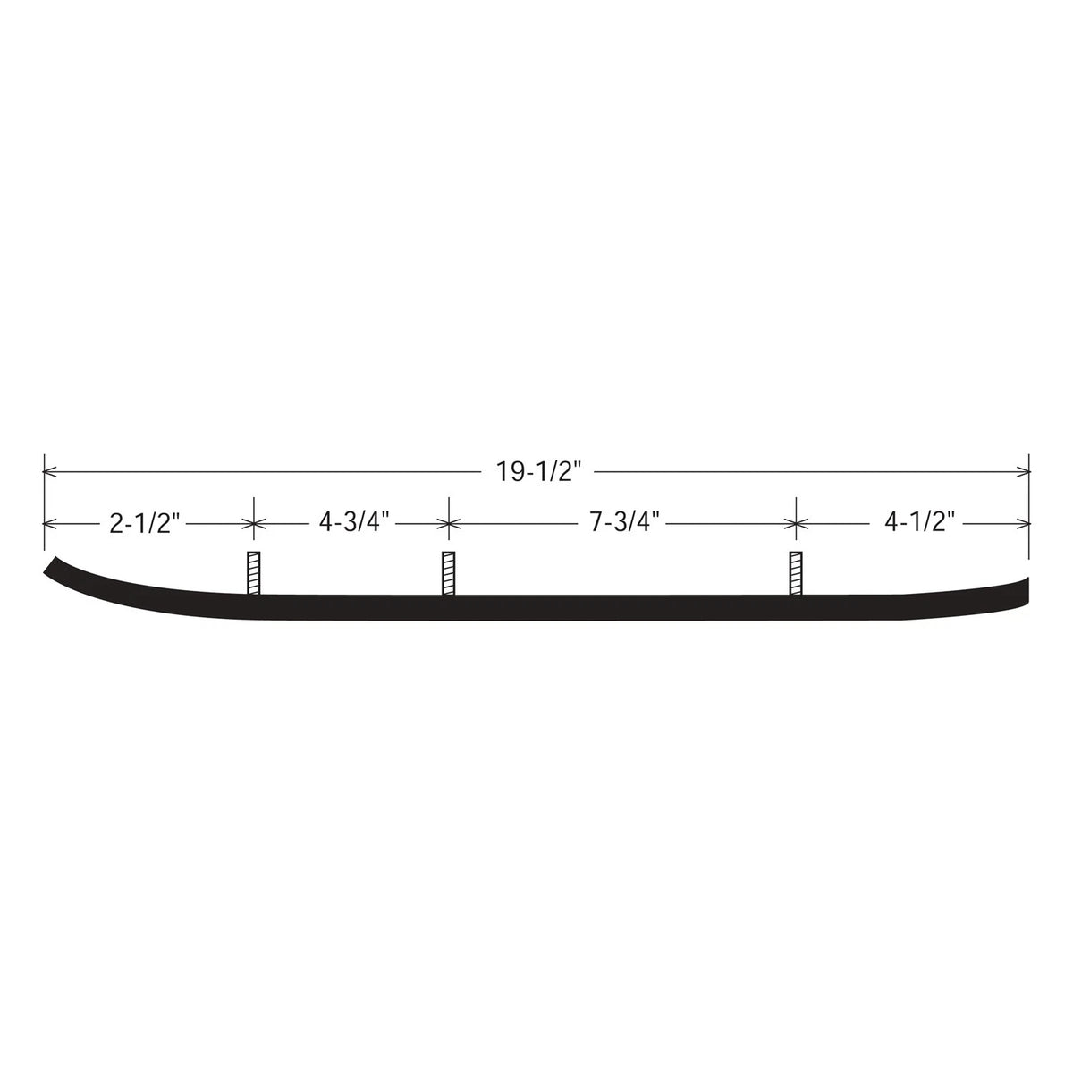 Kimpex Standard Wear Bar for Ski-Doo (08-212-14P)