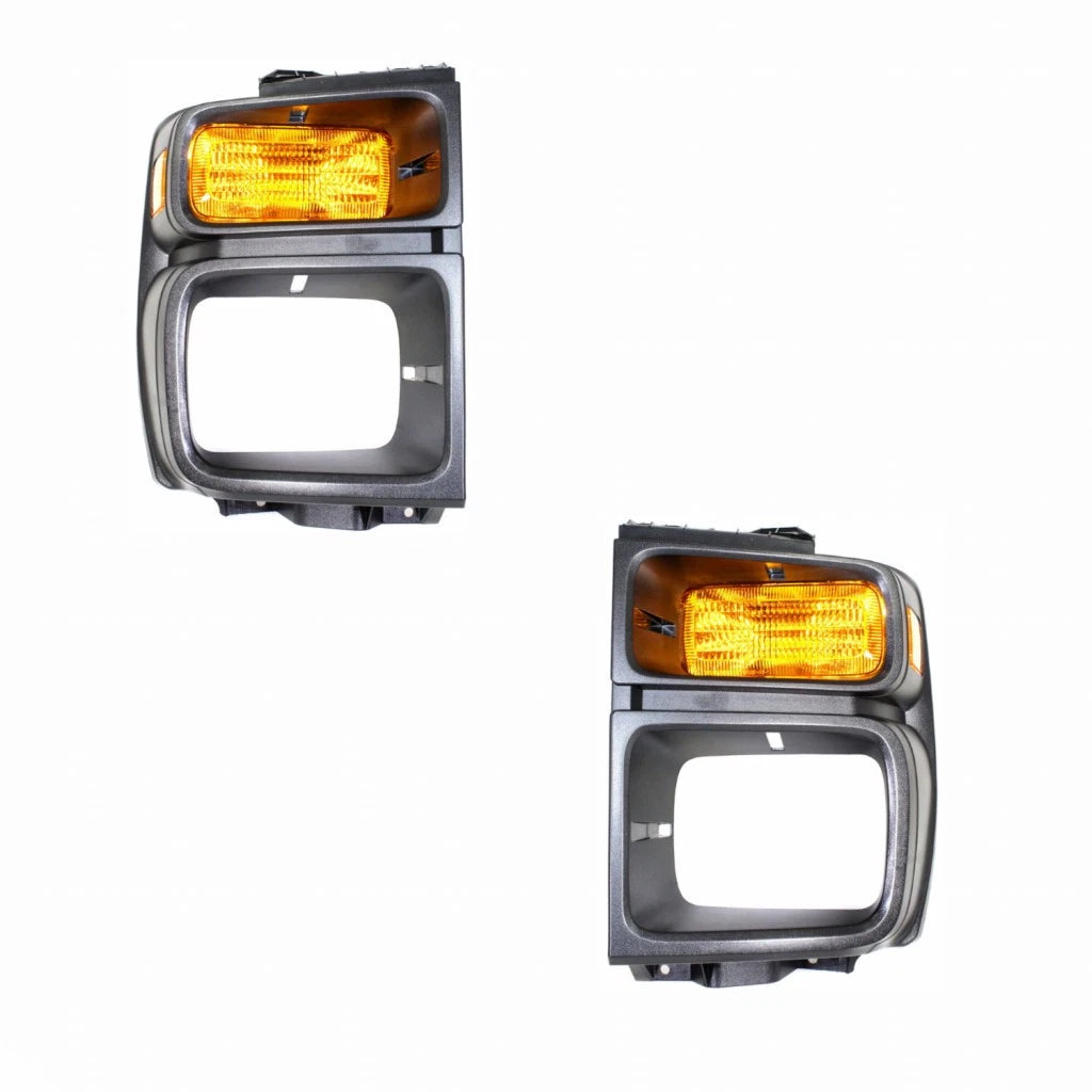 Set of 2 Turn Signal/Parking Lights for Ford E-450 SuperDuty (2017–2019) LLX-PAIR-FO2524103C-CL360A71, FO2524103