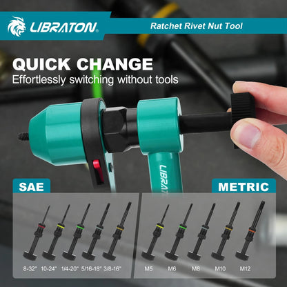 Rivet Nut Tool Kit for Automotive Applications