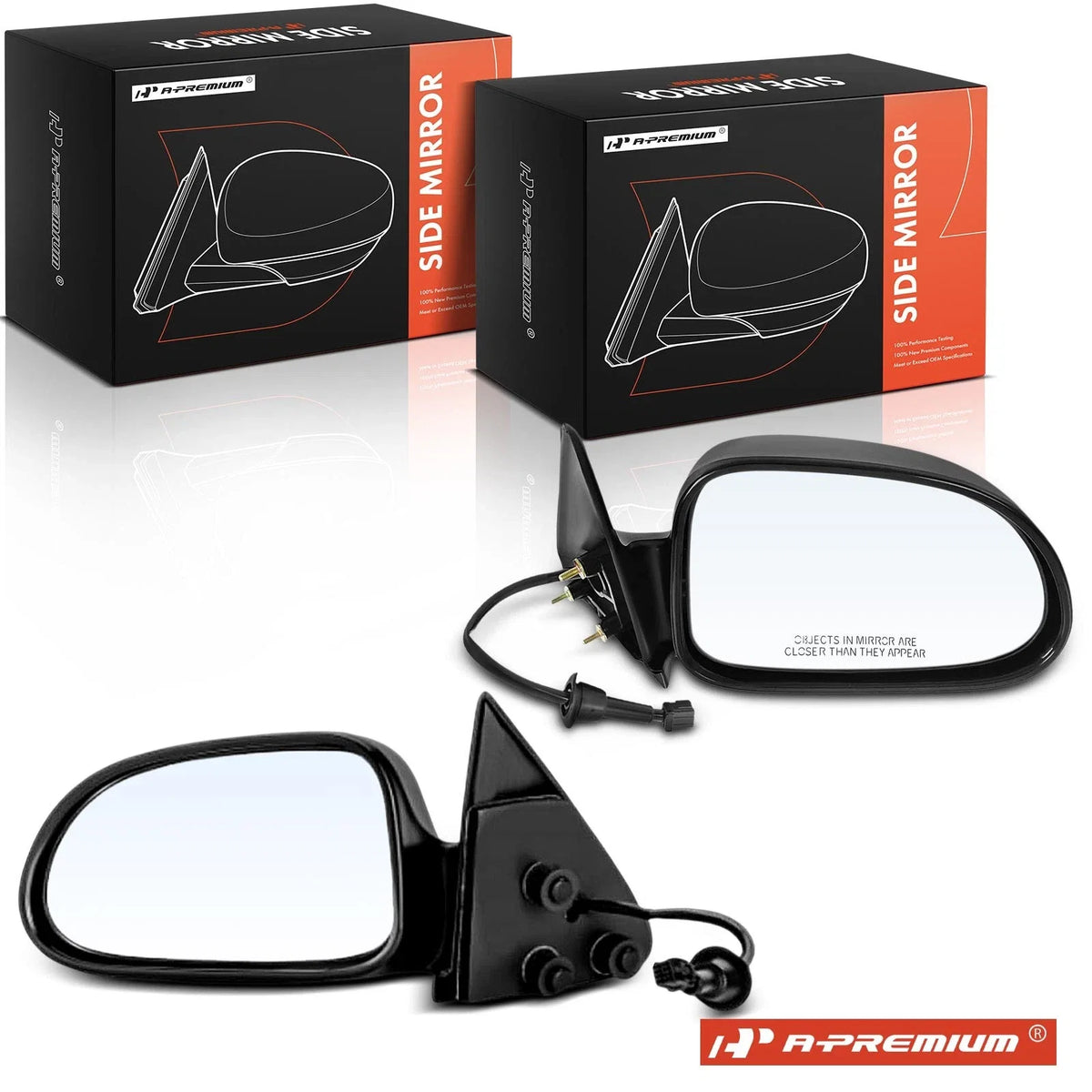 Pair Power Side Mirrors for Dodge Durango Dakota (2001–2004)