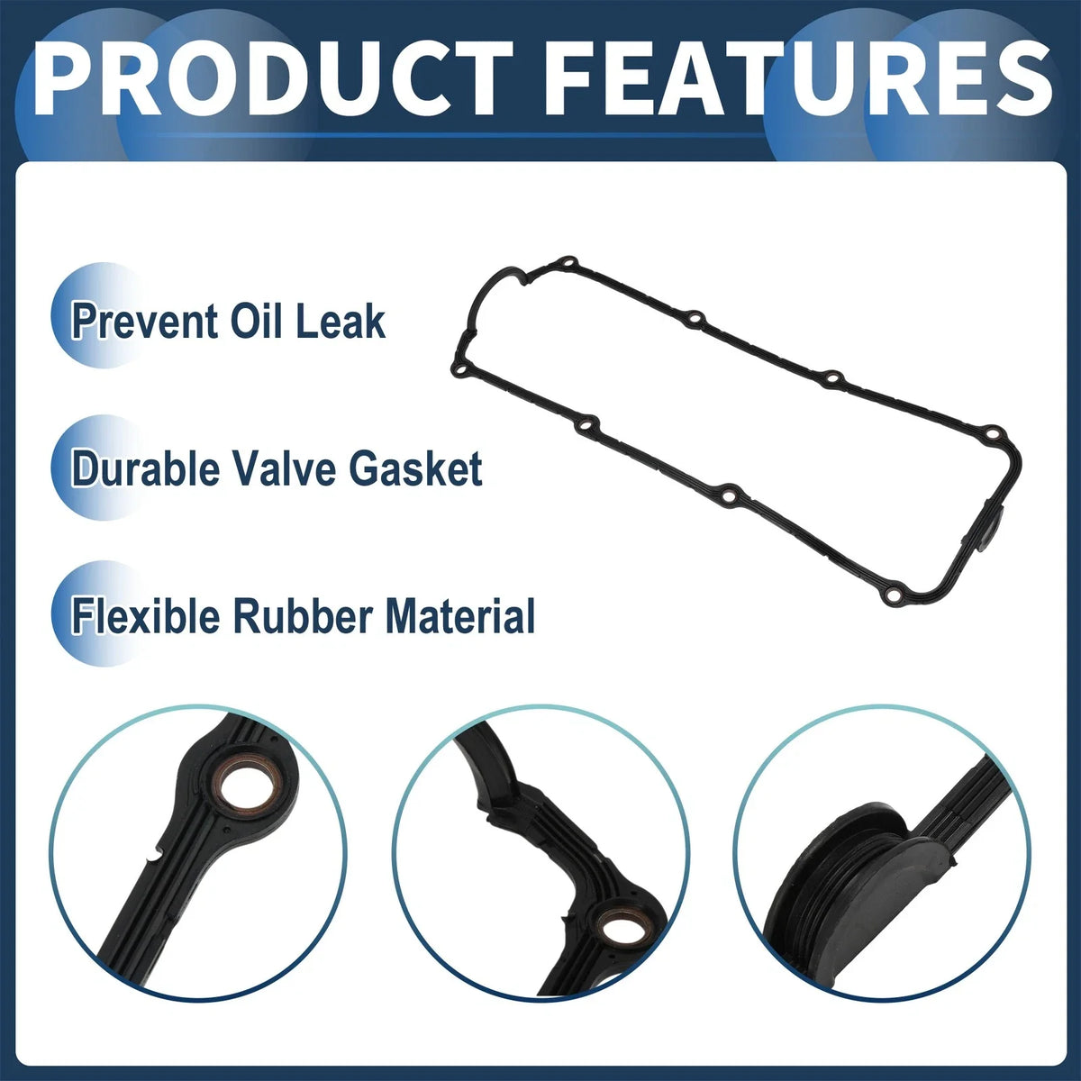 Engine Valve Cover Gasket for Volkswagen Cabriolet (1987–1993) No. 026198025C