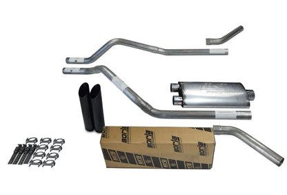 2.5" Dual Exhaust Kit for GMC Jimmy (2000–2004) - Borla Pro XS Black Tip
