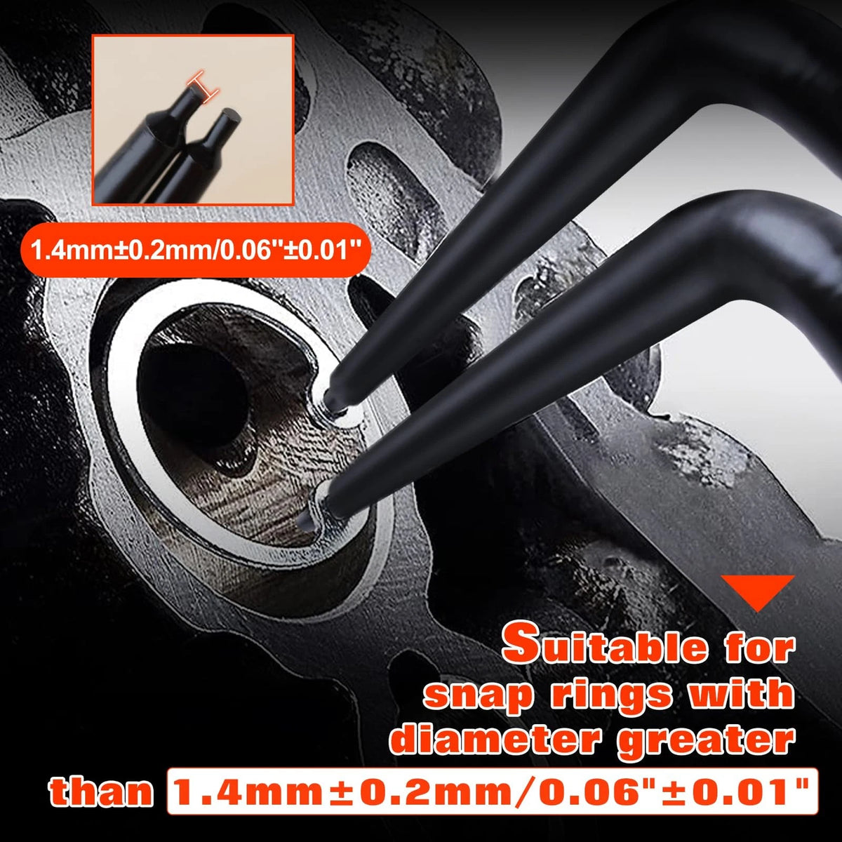 Internal Master Cylinder Snap Ring Pliers for Automotive (90 Degree)