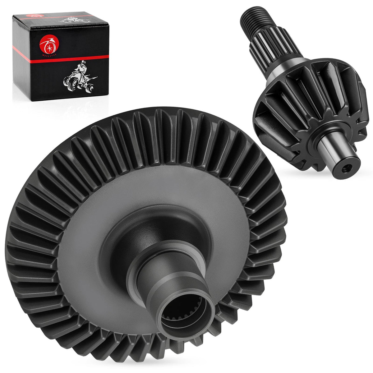 Rear Differential Gear Ring Pinion for Honda Foreman Rubicon 500 TRX520 (2020–2024) 41421-HR6-A60, 41431-HR6-A60