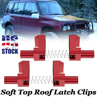 Soft Top Roof Latch Clips Springs Kit for Geo Tracker Suzuki Sidekick