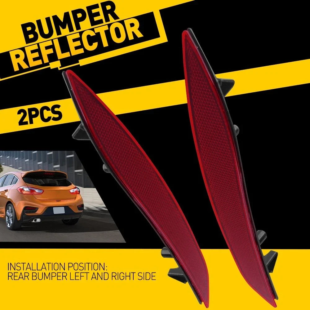 Rear Bumper Reflector Pair for Chevrolet Cruze (2016–2019)