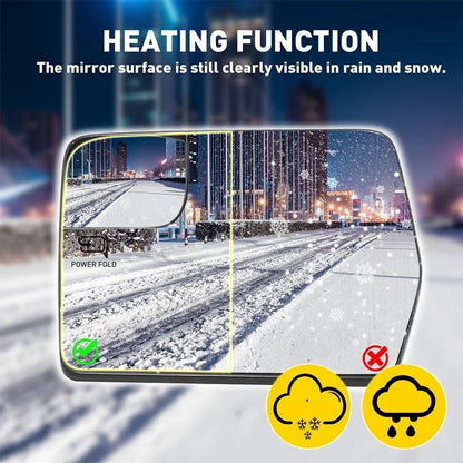 Exterior Side View Door Mirror Glass for Ford F-150 (2015–2023)