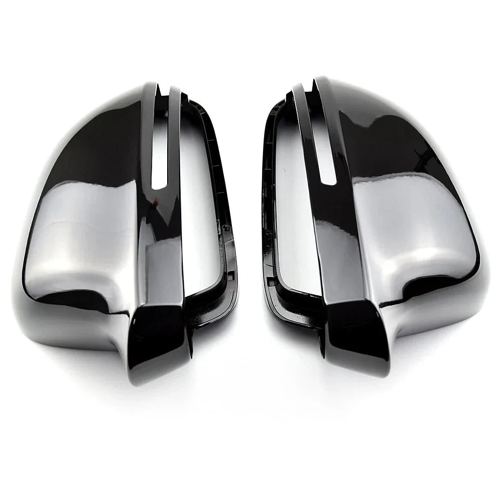 Gloss Black Mirror Cover Cap for Audi A3/S3 8P (2008–2009) w/ Lane Assist
