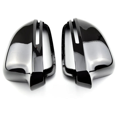 Gloss Black Mirror Cover Cap for Audi A3/S3 8P (2008–2009) w/ Lane Assist