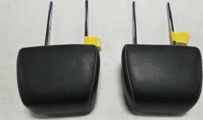 Set of 2 Rear 3rd Row Headrests for Ford Flex (2009–2012) Black Leather