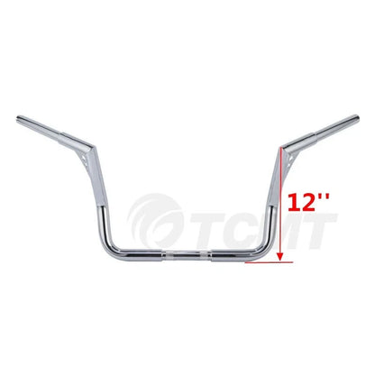 Set of 4 Rise Ape Hanger 1.25" Handlebars for Harley Touring (1982–2024)