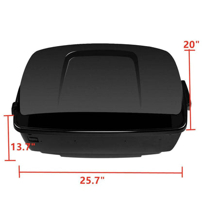 Black King Trunk Backrest Pad for Harley Touring Electra Road Glide (2014–2025)
