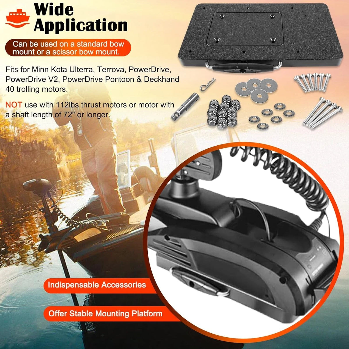 Composite Quick Release & Installer Bracket for Minn Kota Ulterra/Terrov (1854021)