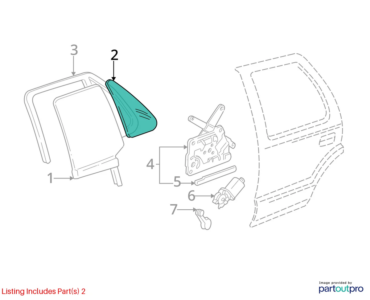 Weatherstrip Assembly for Chevrolet GMC Blazer Jimmy (1995–2005) 15103162