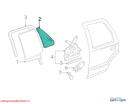 Weatherstrip Assembly for Chevrolet GMC Blazer Jimmy (1995–2005) 15103162