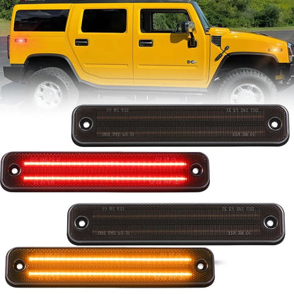 2X UltraBright 2Row LED Side Marker Lights for Hummer H2 (2003–2009)
