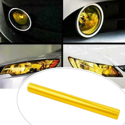 Yellow Vinyl Film Trim Wrap for Headlight DRL Fog-Light Waterproof