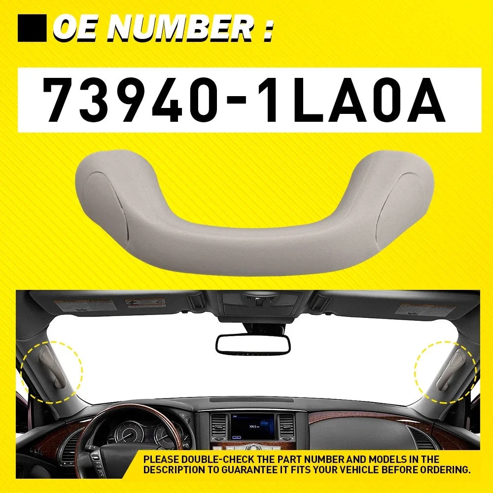 Front Pillar Interior Grab Bar Handle for Infiniti QX56 QX80 (2011–2013)