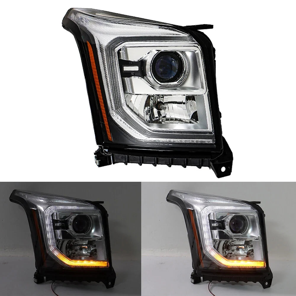 Front Headlight for GMC Yukon/Yukon XL (2015–2020) Right Side Clear Lens