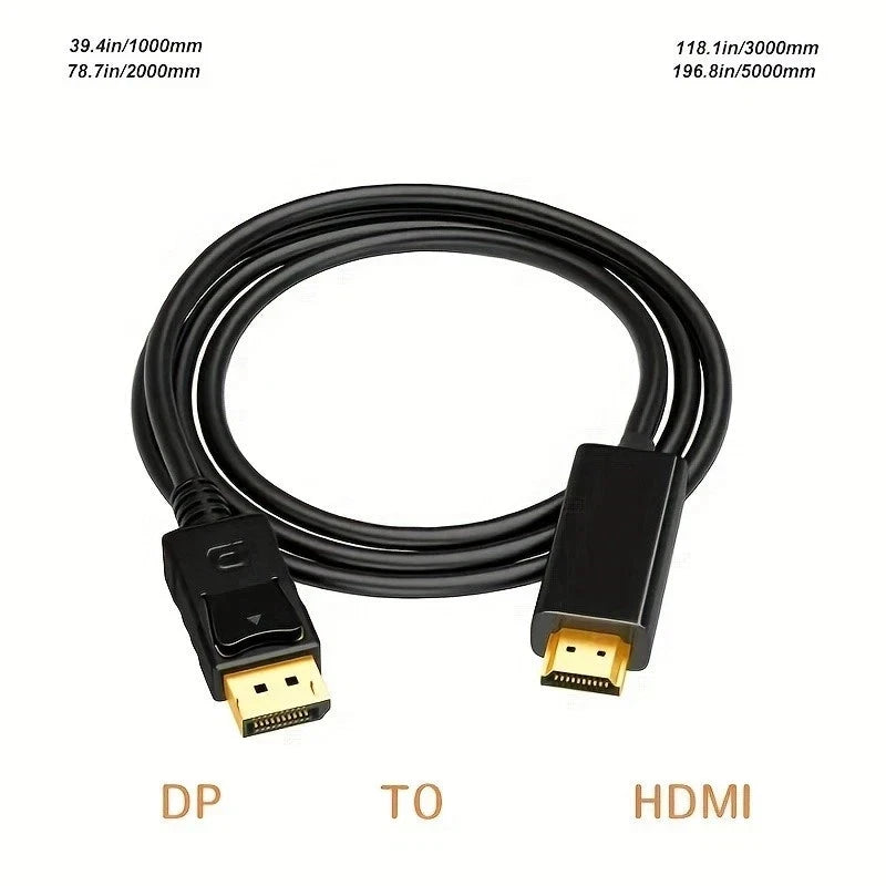 DisplayPort to HDMI Cable Adapter for PC HDTV 1080P