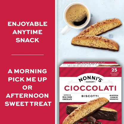 Nonni's Cioccolati Dark Chocolate Almond 1-Pack (21.5 Ounces)