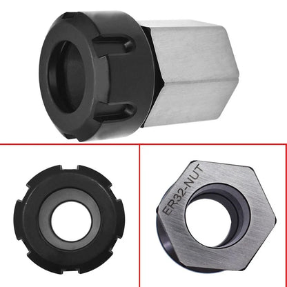 ER-32 Hex Collet Block Chuck Holder for CNC Lathe Engraving Machine