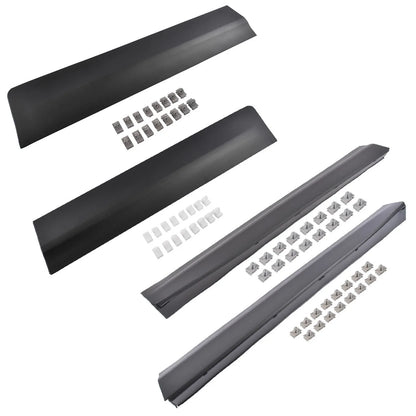 Set of 4 Lower Door Trim Molding for Cadillac XT5 (2017–2025) Black