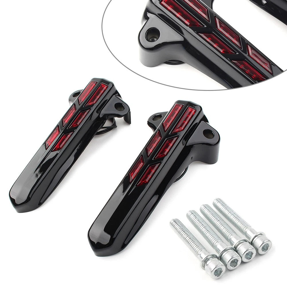 Front Lower Fork Leg Covers LED Light for Harley FLHR FLHTK FLHX (2014–2020)