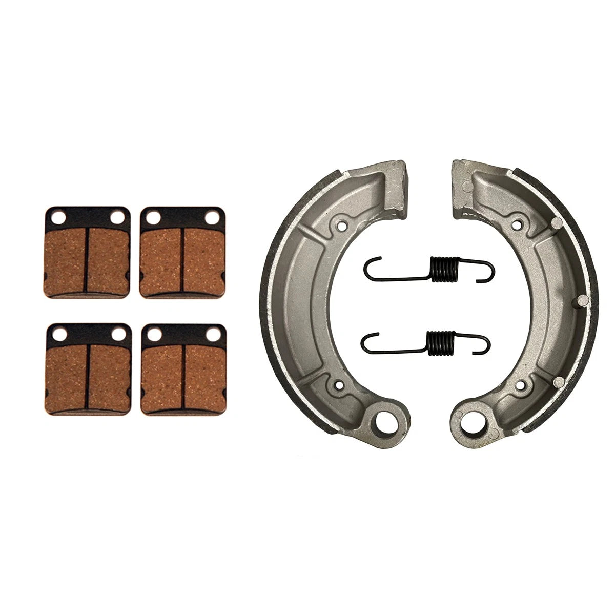 Front Brake Pads & Rear Brake Shoes for Yamaha Kodiak 400 4x4 (2004) FS-414 FS-129g