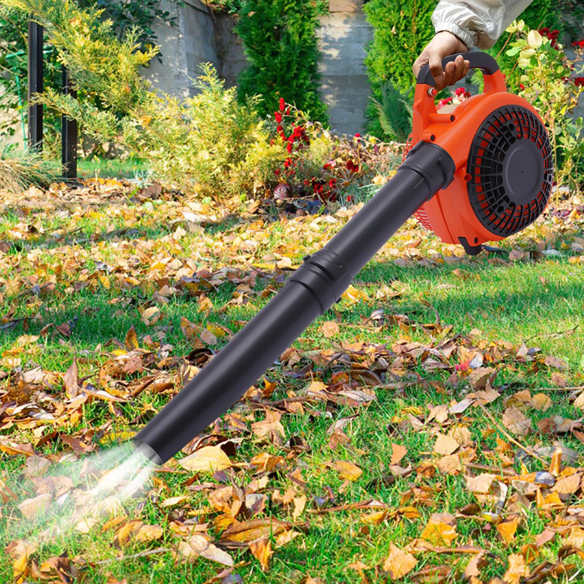 2X 4cc 2-Stroke Gas Powered Leaf Blower for Handheld Use