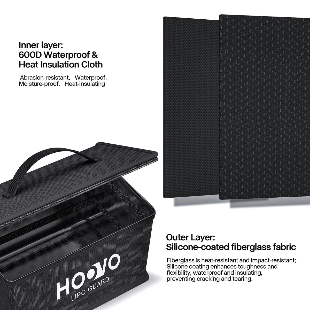 Fireproof LiPo Battery Bag for RC Vehicles (10.6" x 6.7")